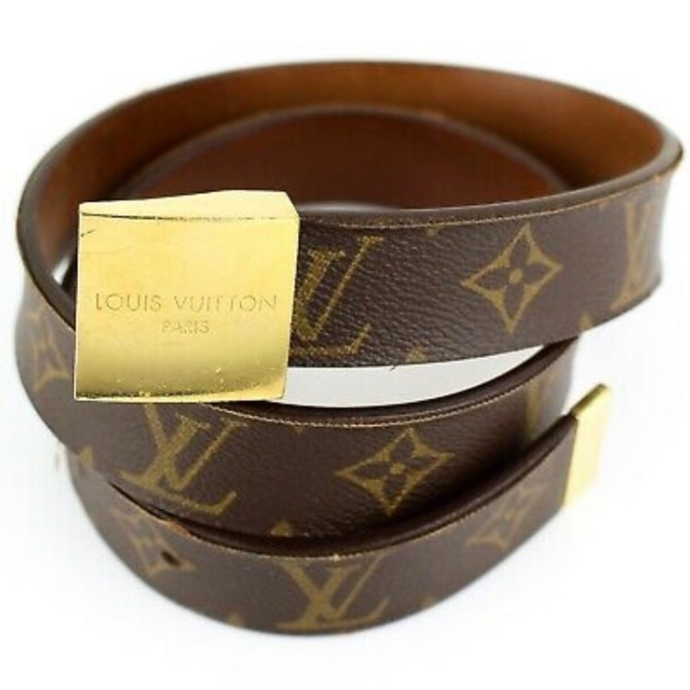 LOUIS VUITTON Ceinture Buckle Belt Monogram